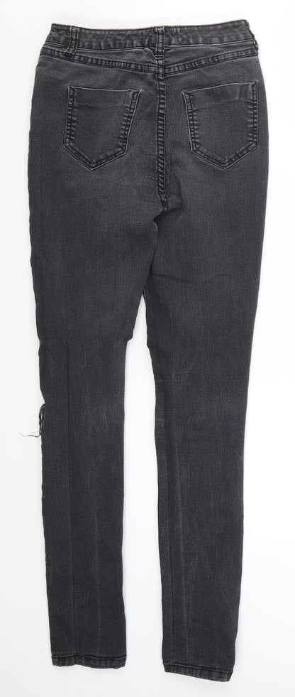 South Womens Grey  Denim Skinny Jeans Size 8 L28 in