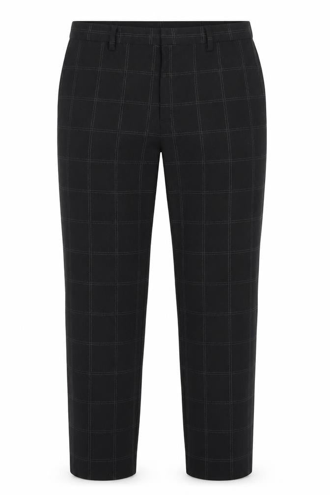 Womens UK Size 32 in H&M Regular Fit  Black Trousers