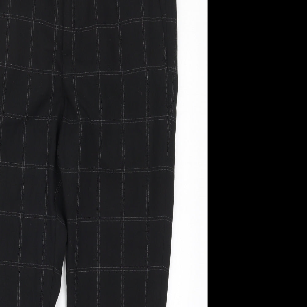 Womens UK Size 32 in H&M Regular Fit  Black Trousers