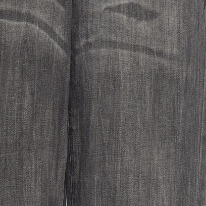 Womens UK Size 12 YESYES Regular Fit Straight Grey Jeans