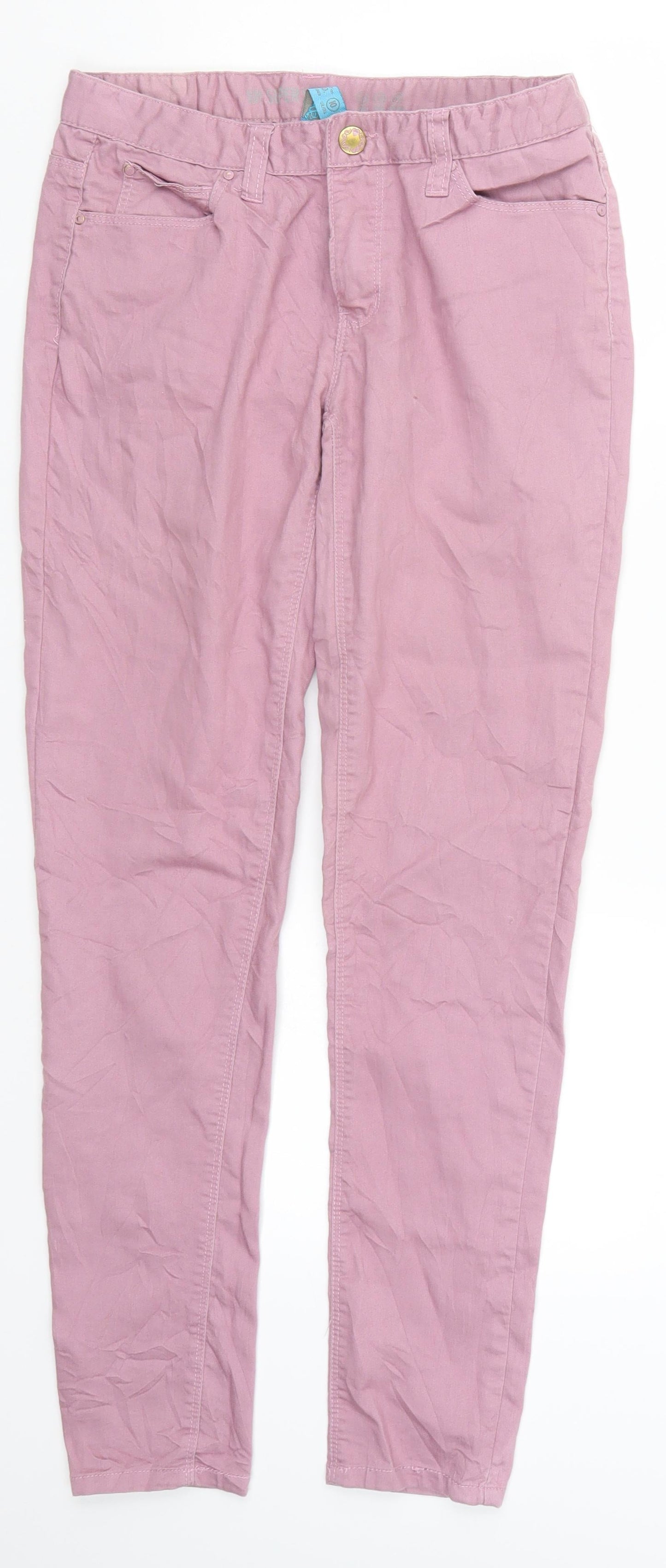 Denim Co Womens Pink  Denim Skinny Jeans Size 10 L28 in