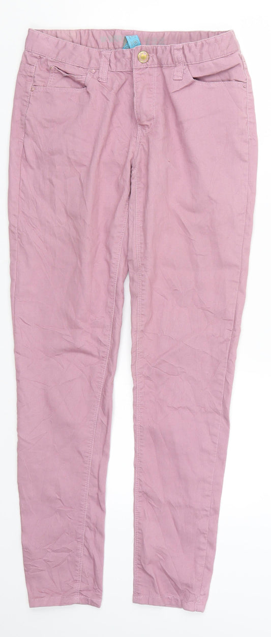 Denim Co Womens Pink  Denim Skinny Jeans Size 10 L28 in