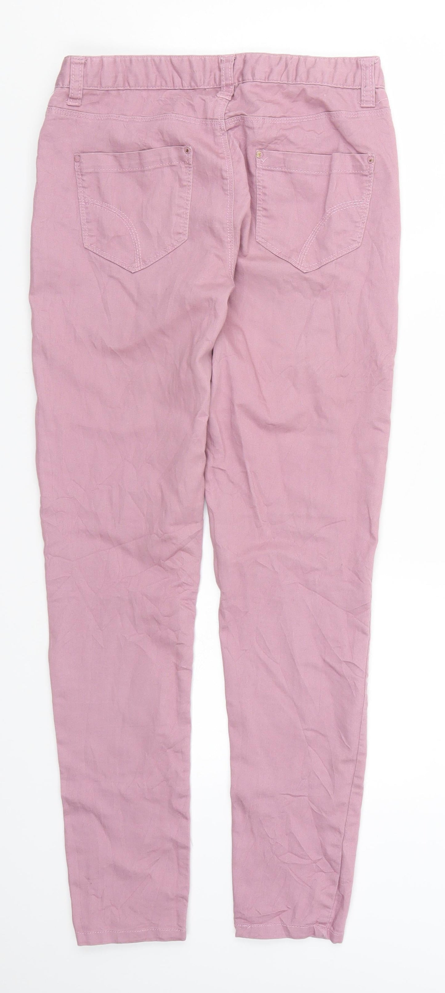 Denim Co Womens Pink  Denim Skinny Jeans Size 10 L28 in