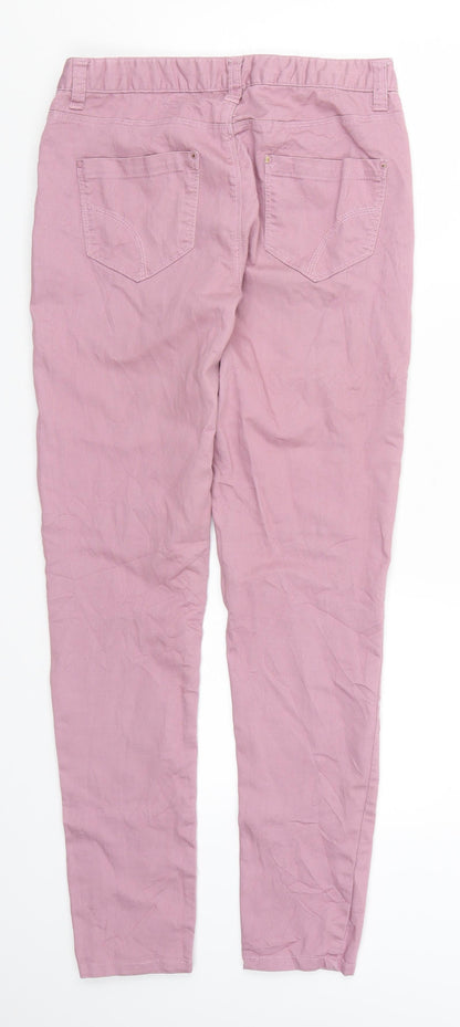 Denim Co Womens Pink  Denim Skinny Jeans Size 10 L28 in