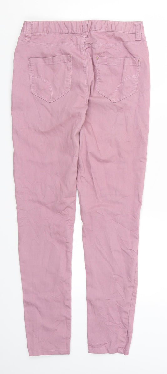 Denim Co Womens Pink  Denim Skinny Jeans Size 10 L28 in