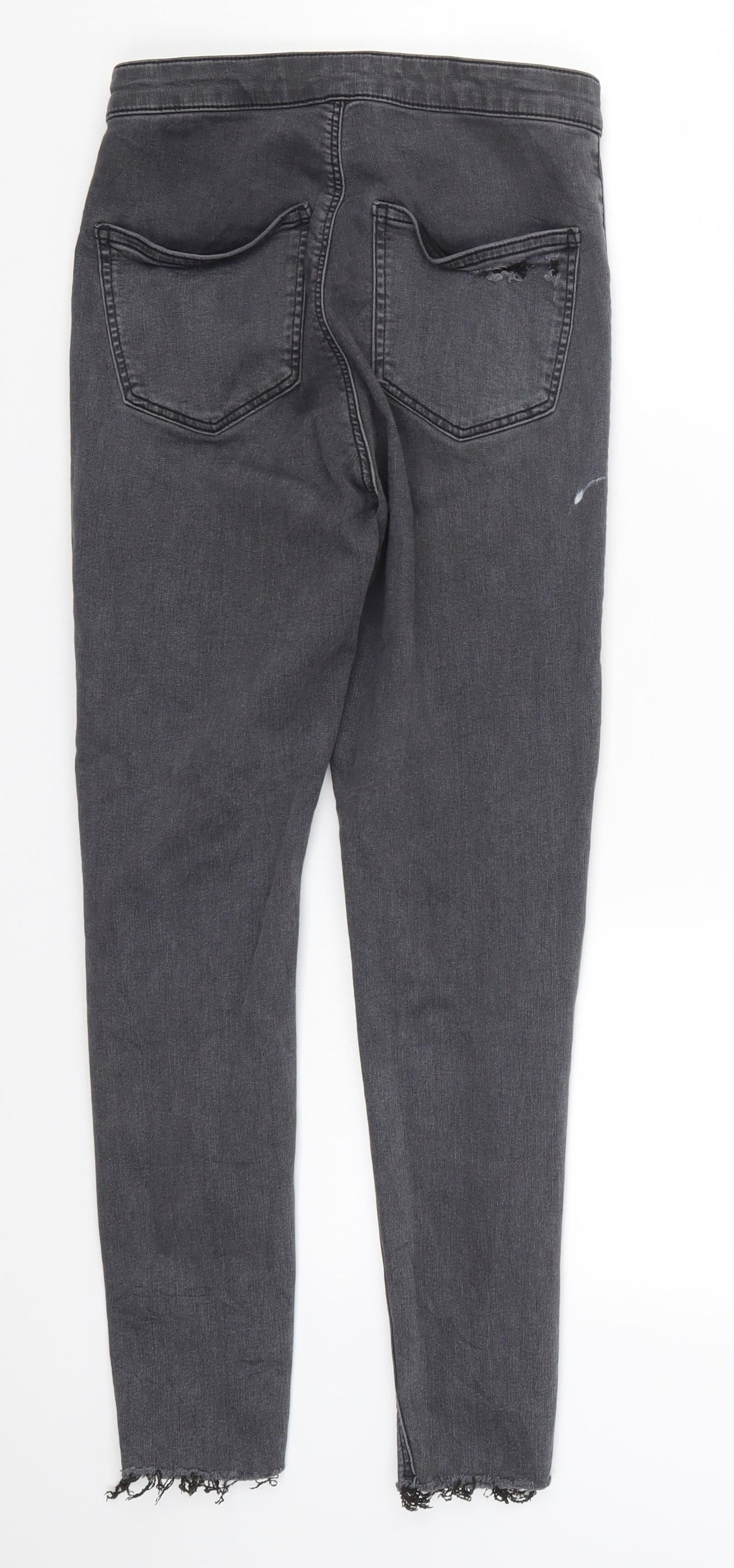 Topshop Womens Grey  Denim Skinny Jeans Size 30 in L26 in