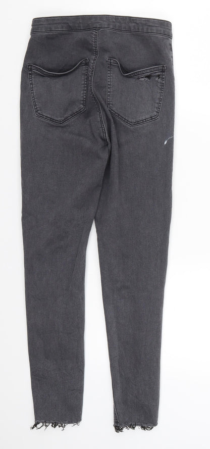 Topshop Womens Grey  Denim Skinny Jeans Size 30 in L26 in