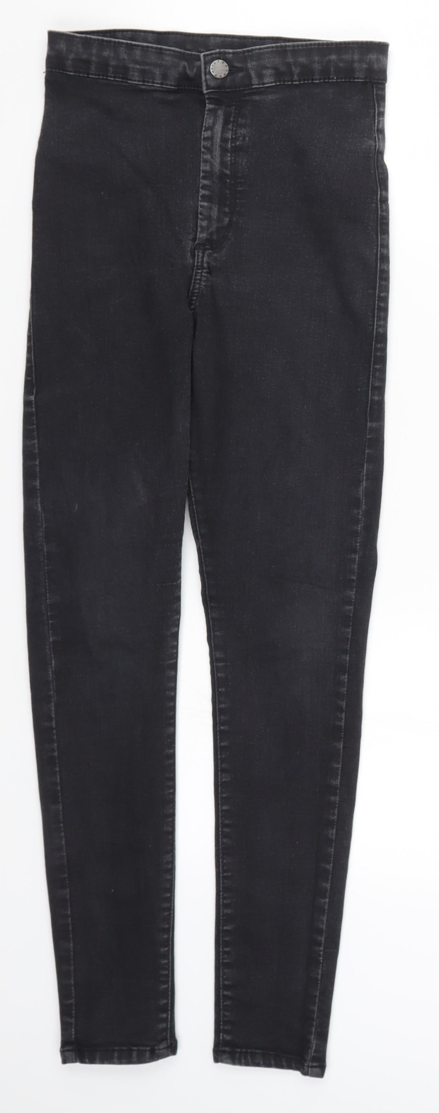 Topshop Womens Black  Denim Skinny Jeans Size 28 in L27 in