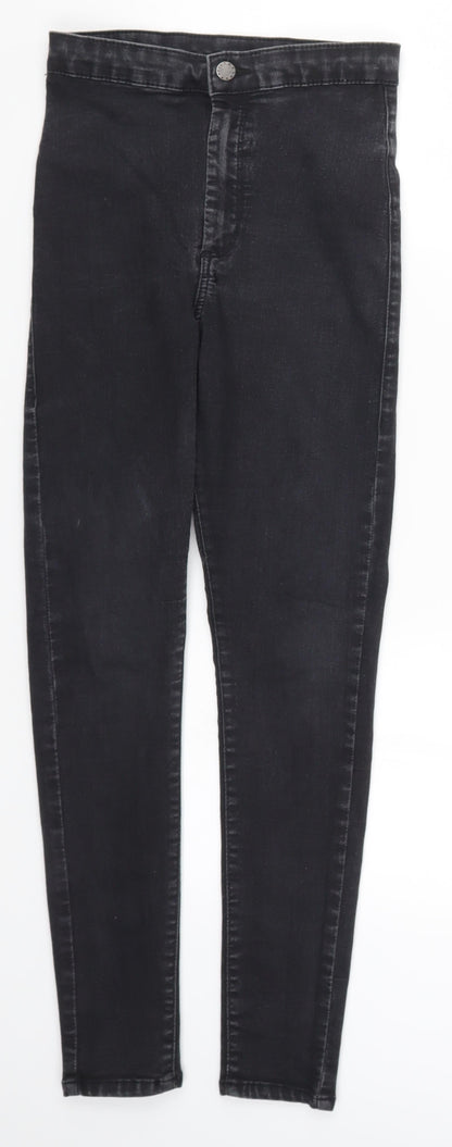 Topshop Womens Black  Denim Skinny Jeans Size 28 in L27 in