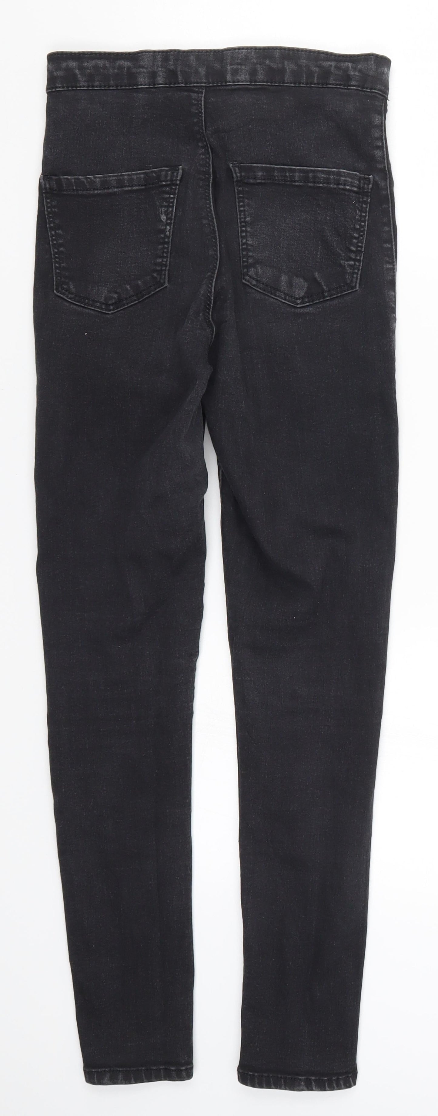 Topshop Womens Black  Denim Skinny Jeans Size 28 in L27 in