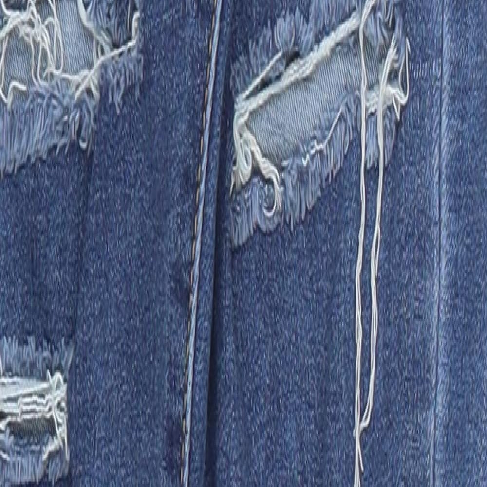 PRETTYLITTLETHING Womens Blue  Denim Skinny Jeans Size 6 L27 in