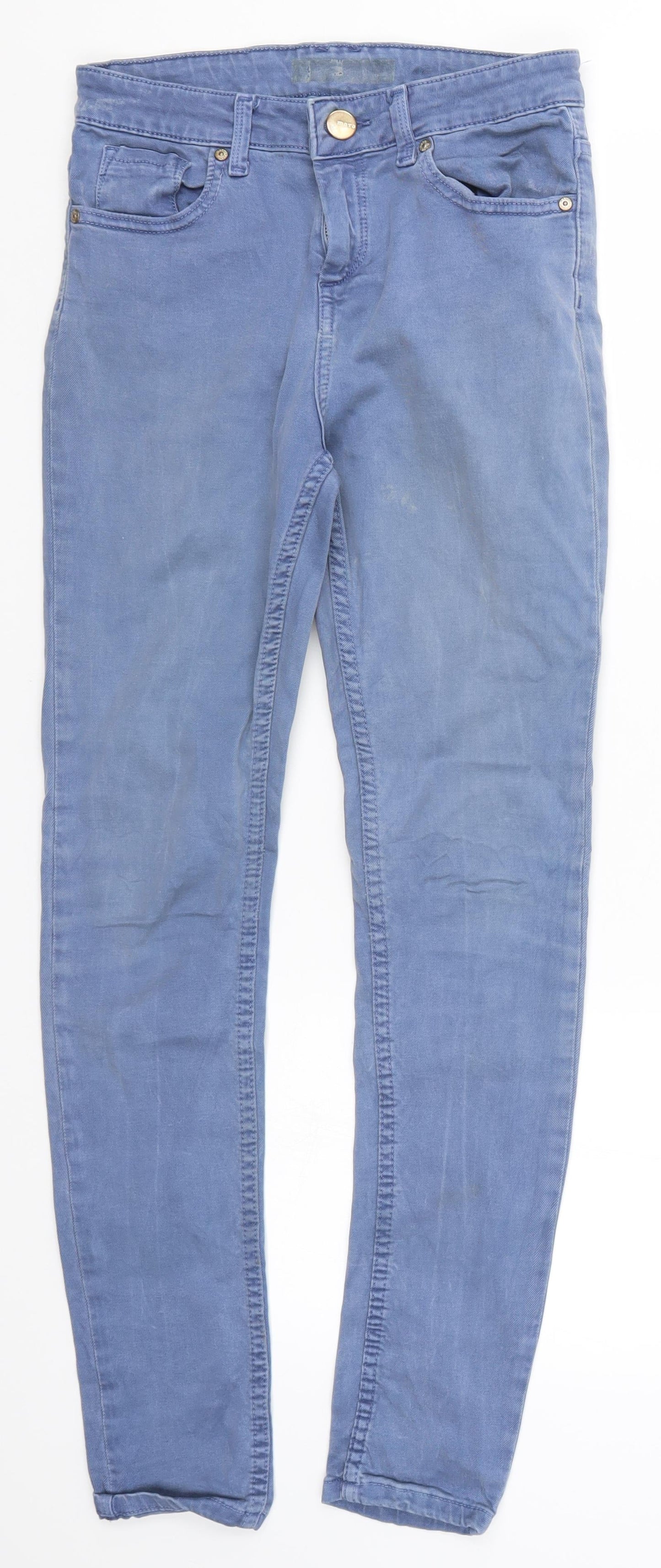 Topshop Womens Blue  Denim Skinny Jeans Size 28 in L28 in