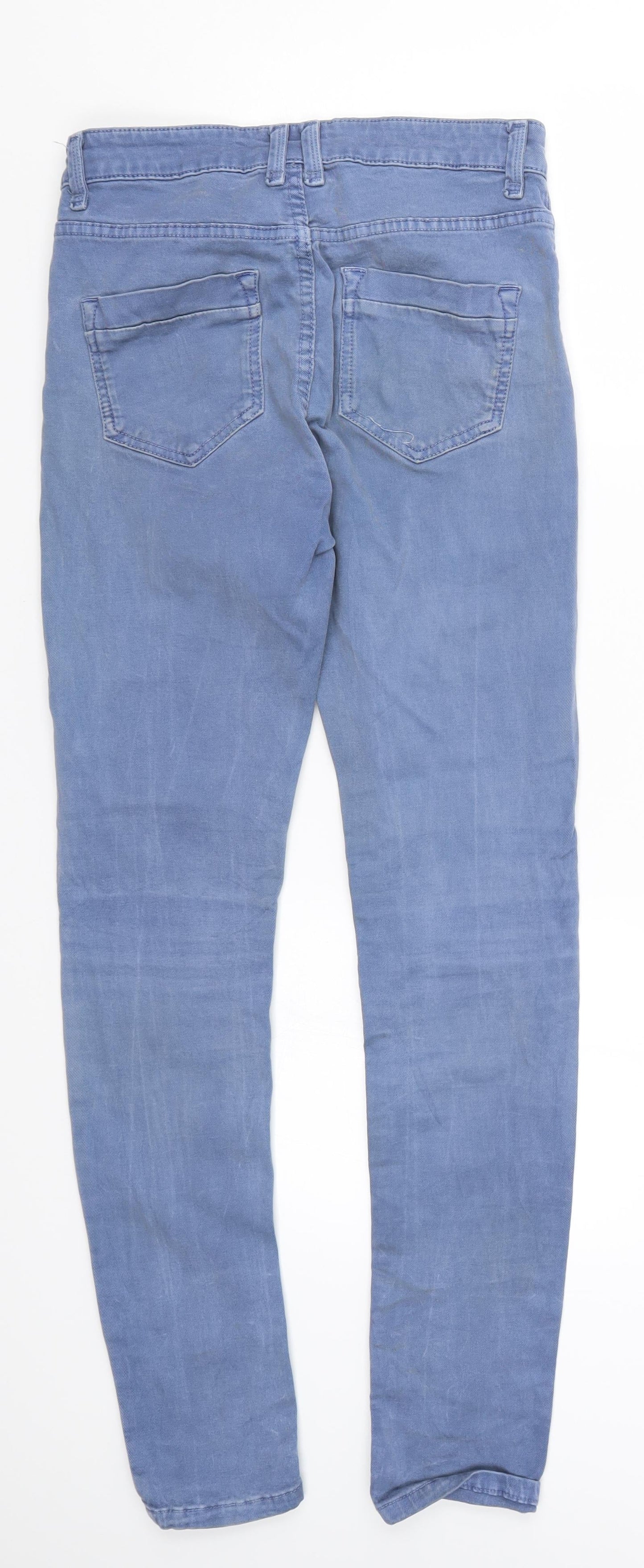 Topshop Womens Blue  Denim Skinny Jeans Size 28 in L28 in