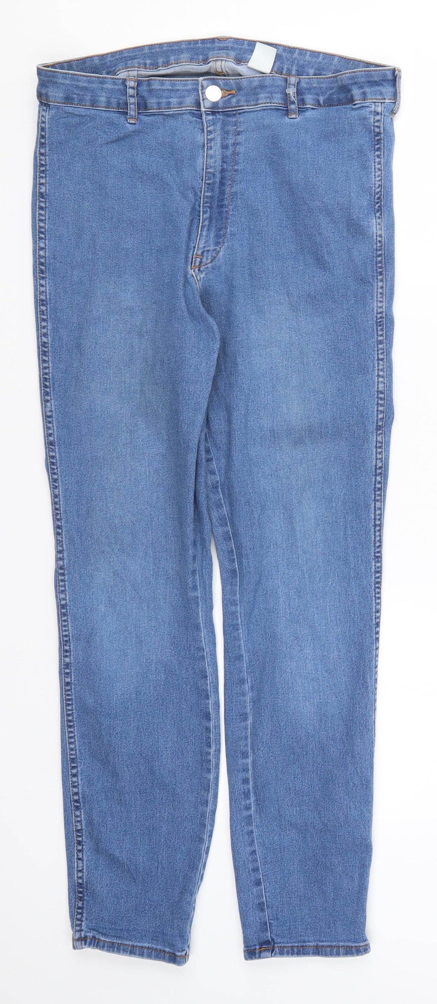 Womens UK Size 33 in H&M Regular Fit Skinny Blue Jeans
