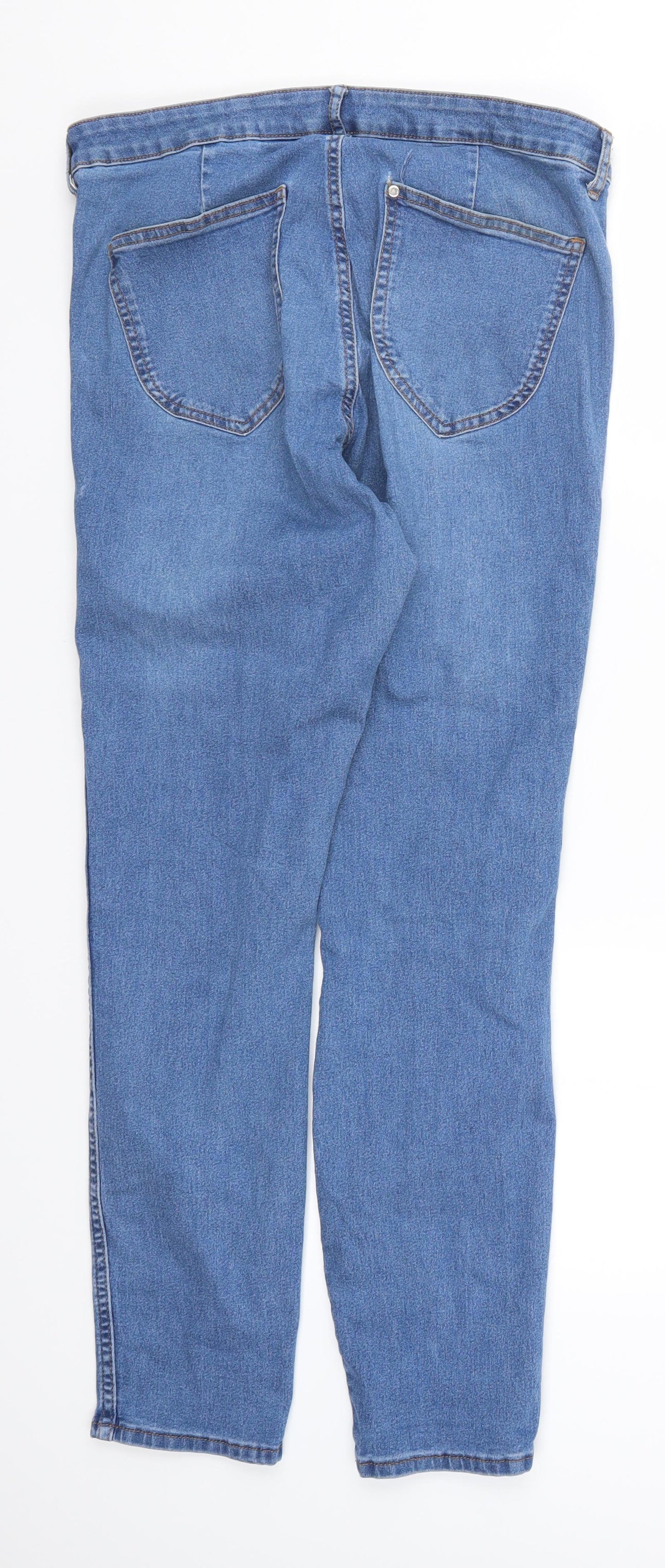 Womens UK Size 33 in H&M Regular Fit Skinny Blue Jeans