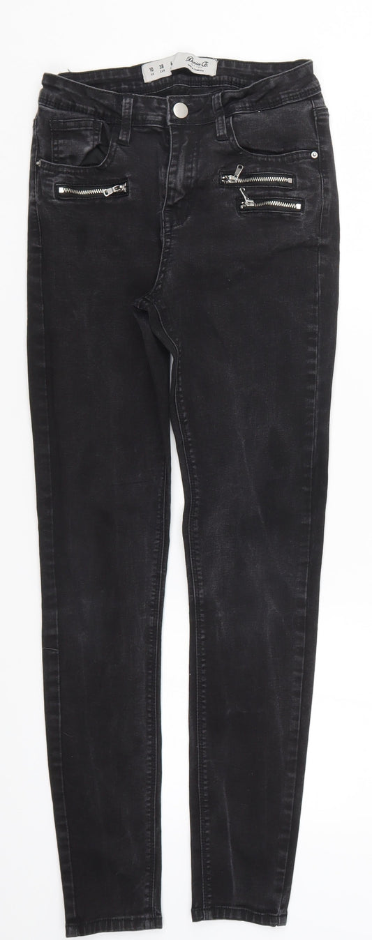 Denim Co Womens Black  Denim Skinny Jeans Size 10 L27 in