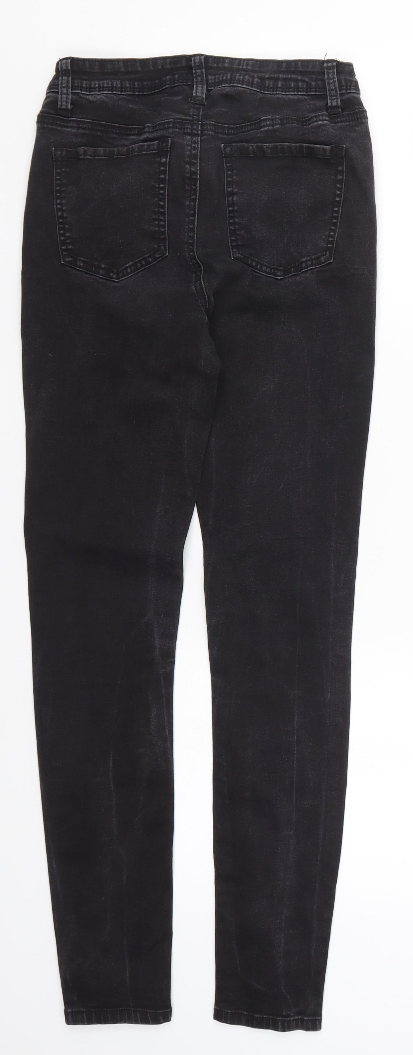 Denim Co Womens Black  Denim Skinny Jeans Size 10 L27 in