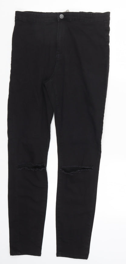 Denim Co Womens Black  Denim Skinny Jeans Size 14 L28 in