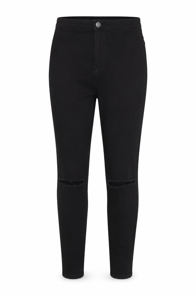 Womens UK Size 14 Denim Co Regular Fit Skinny Black Jeans