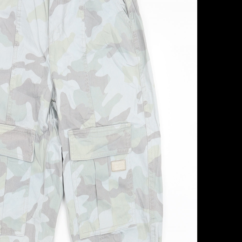 Bershka Womens Grey Camouflage  Straight Jeans Size 25 in L25 in