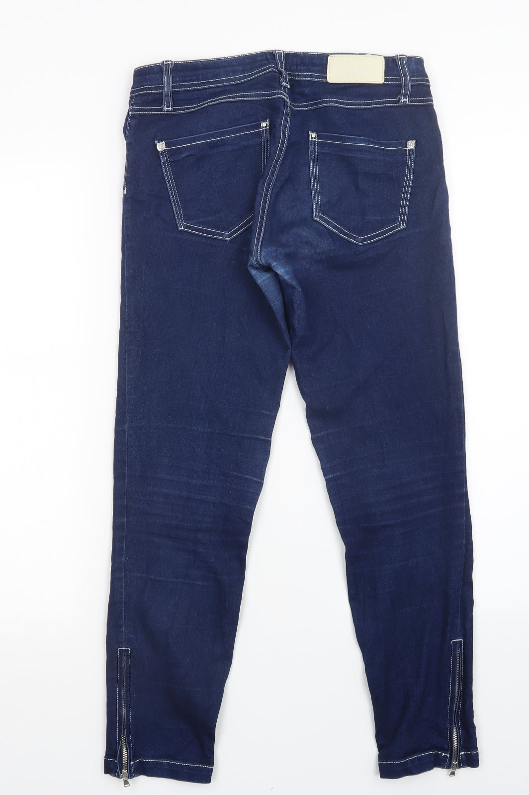 Womens UK Size 10 Stradivarius Regular Fit Straight Blue Jeans