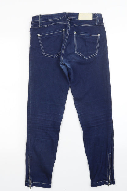 Womens UK Size 10 Stradivarius Regular Fit Straight Blue Jeans
