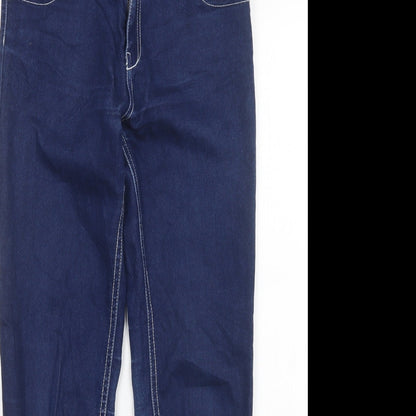 Womens UK Size 10 Stradivarius Regular Fit Straight Blue Jeans