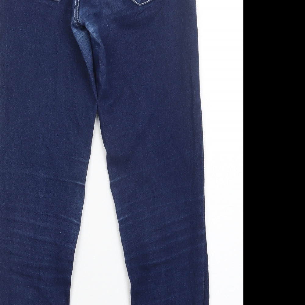 Womens UK Size 10 Stradivarius Regular Fit Straight Blue Jeans