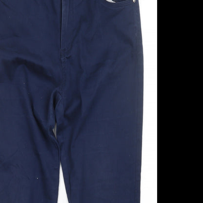 Moon Girl Womens Blue   Trousers  Size 32 in L24.5 in