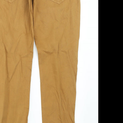 Womens UK Size 35 in Sisley Regular Fit  Brown Trousers