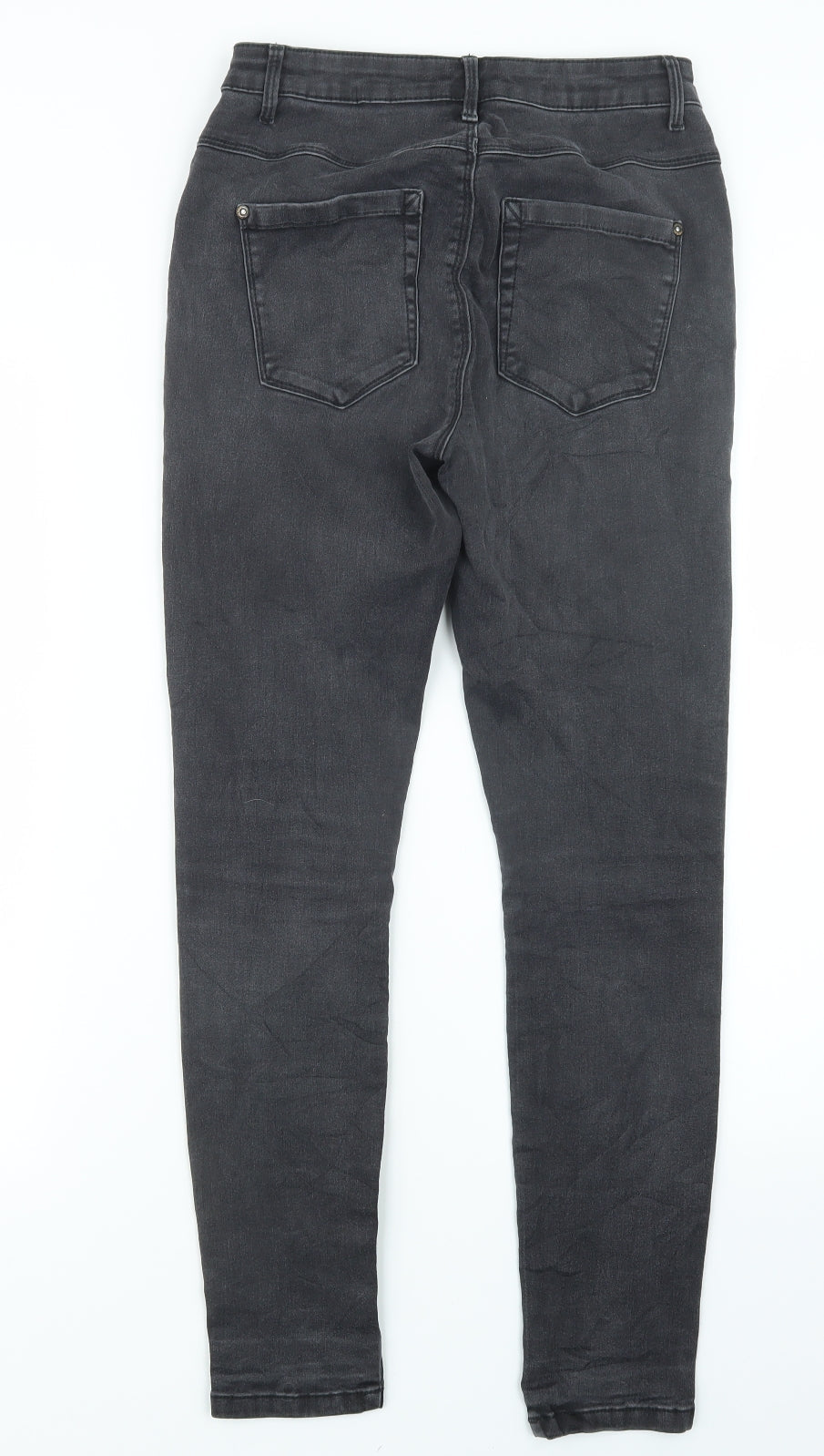 Only Womens Black  Denim Straight Jeans Size M L27 in