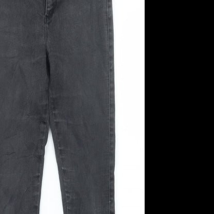 Only Womens Black  Denim Straight Jeans Size M L27 in