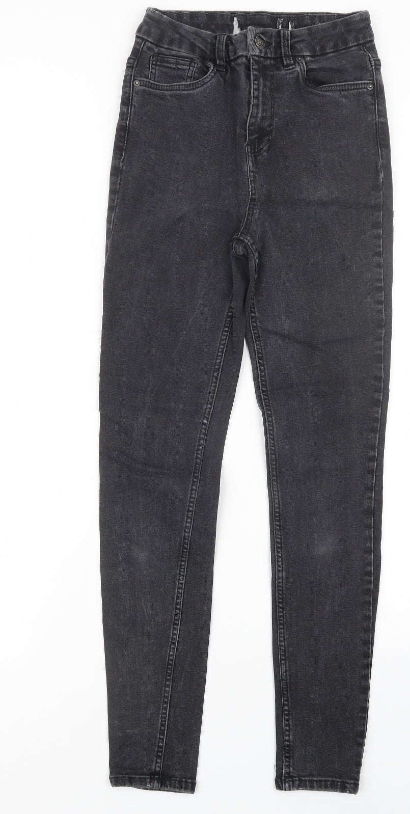 New Look Womens Black  Denim Straight Jeans Size 8 L27 in