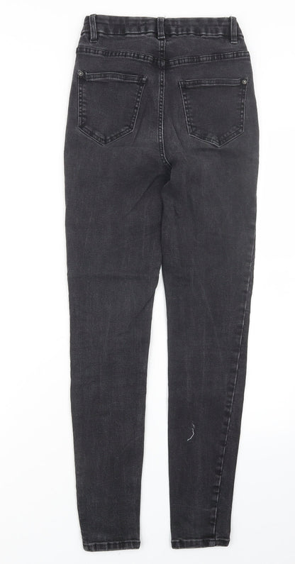 New Look Womens Black  Denim Straight Jeans Size 8 L27 in