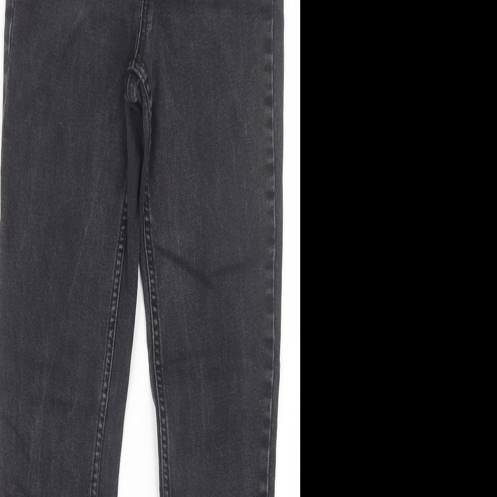 New Look Womens Black  Denim Straight Jeans Size 8 L27 in