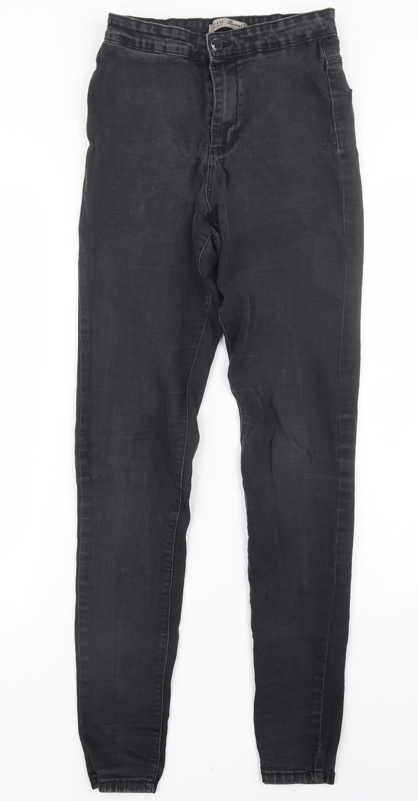 Denim Co. Womens Black  Denim Straight Jeans Size 12 L30 in