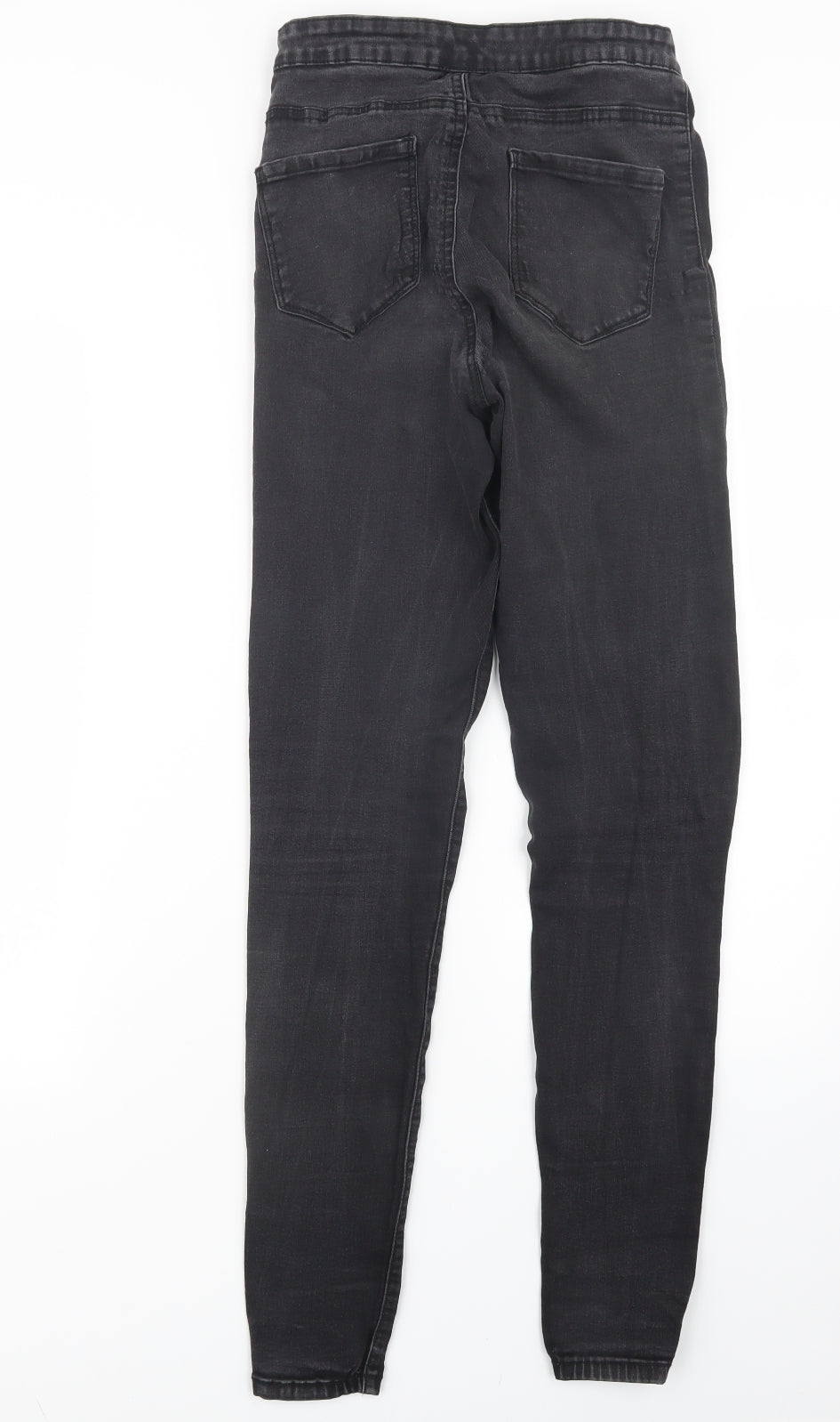 Denim Co. Womens Black  Denim Straight Jeans Size 12 L30 in