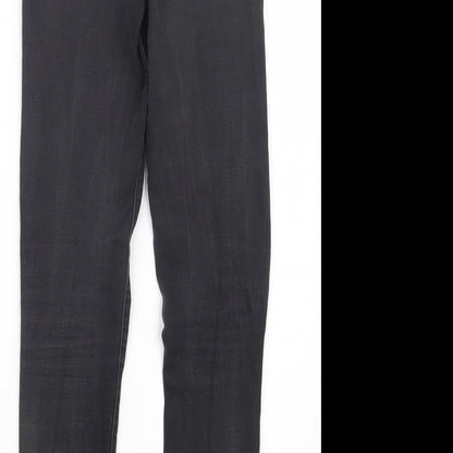 Denim Co. Womens Black  Denim Straight Jeans Size 12 L30 in