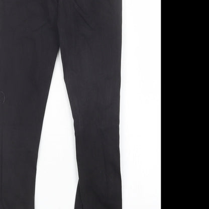 Topshop Womens Black  Denim Straight Jeans Size 23 in L27 in