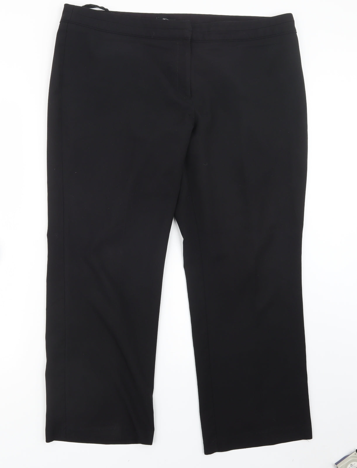 Womens UK Size 40 in F&F Regular Fit  Black Trousers