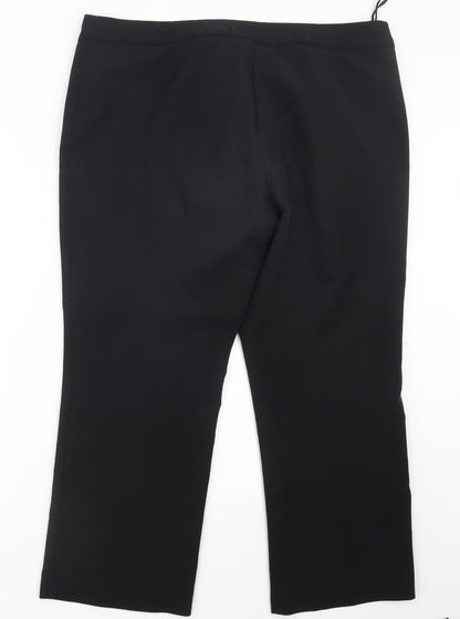 Womens UK Size 40 in F&F Regular Fit  Black Trousers