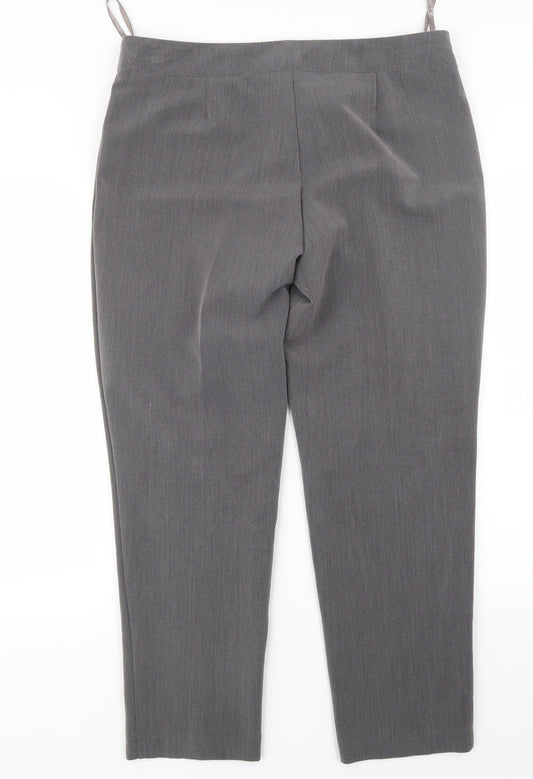 Classic Womens Grey   Trousers  Size 14 L27.5 in