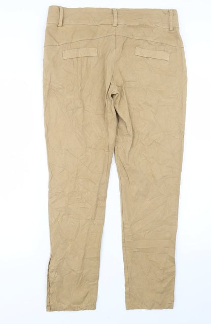 Womens UK Size 33 in Preworn Regular Fit  Beige Trousers