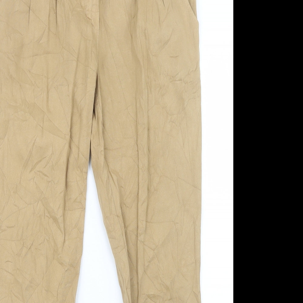Womens UK Size 33 in Preworn Regular Fit  Beige Trousers