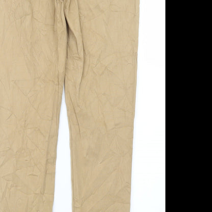 Womens UK Size 33 in Preworn Regular Fit  Beige Trousers