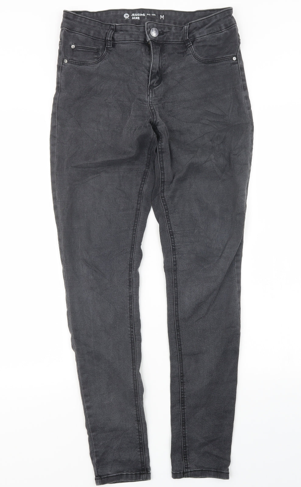 Jegging Jane Womens Black  Denim Straight Jeans Size M L30.5 in