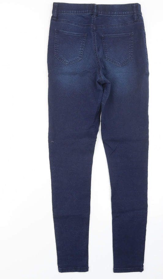 F&F Womens Blue  Denim Straight Jeans Size 8 L28 in