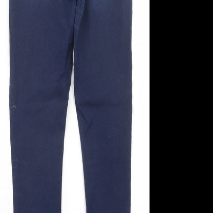 F&F Womens Blue  Denim Straight Jeans Size 8 L28 in