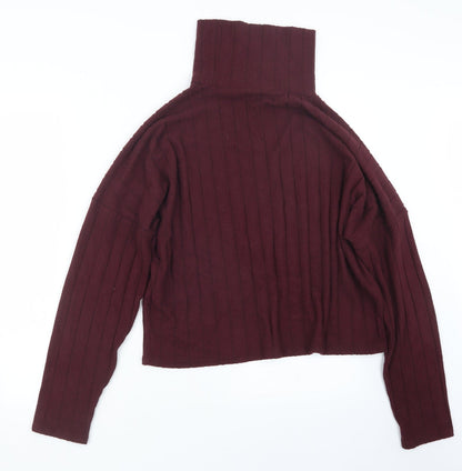 Womens UK Size L New Look Red Pullover Jumper