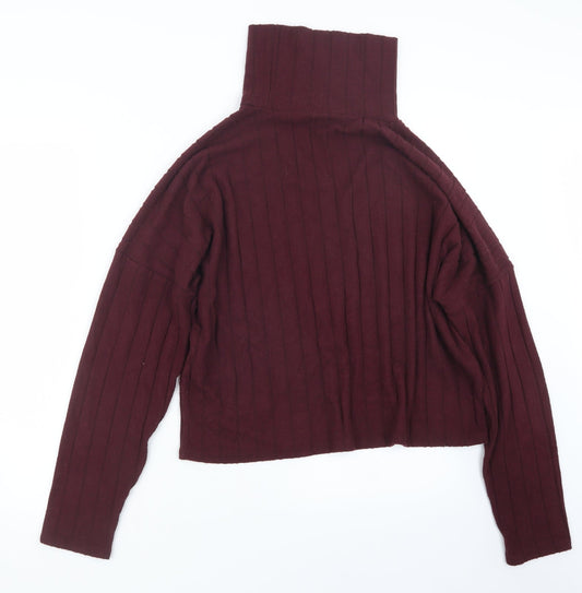Womens UK Size L New Look Red Pullover Jumper